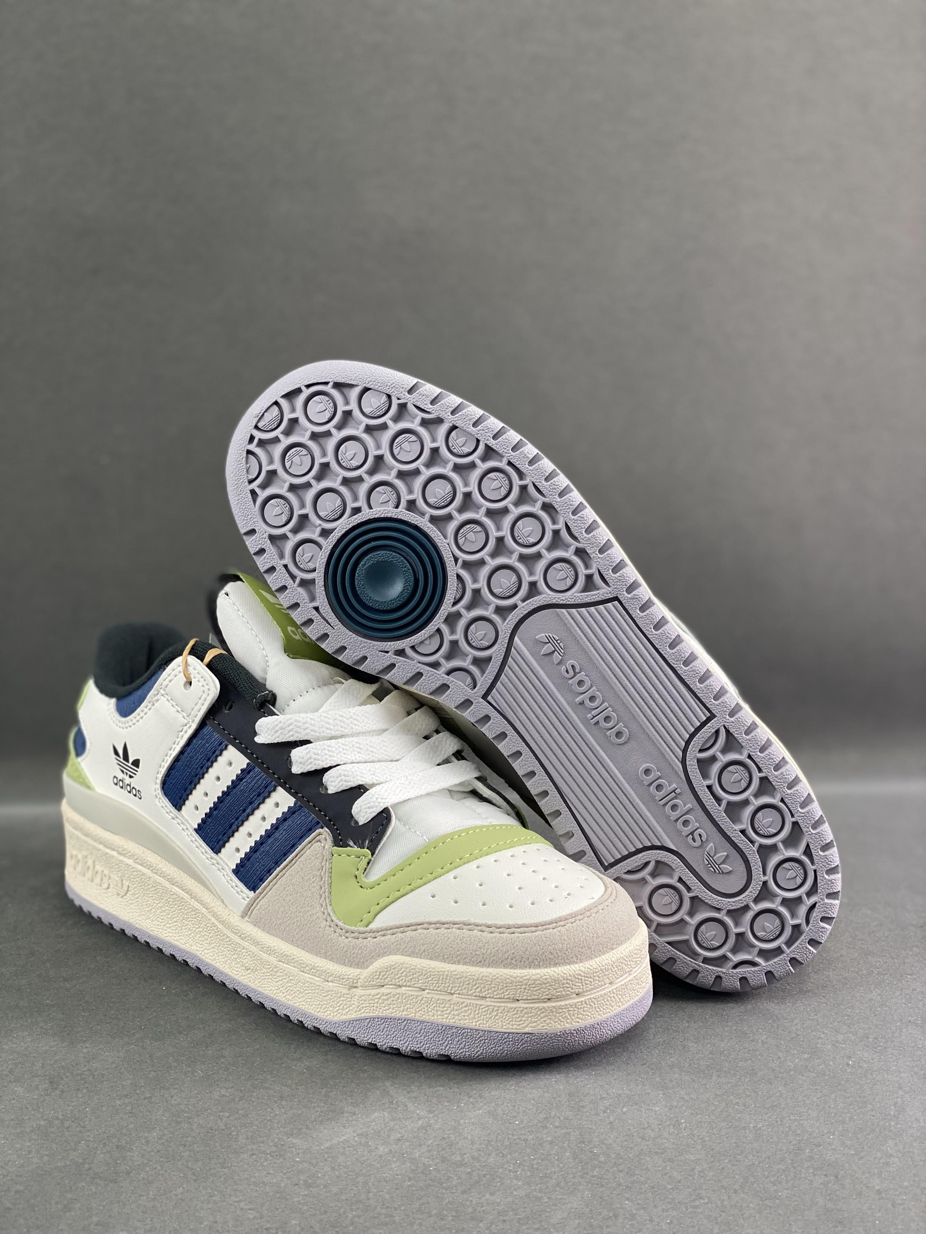 Adidas Adidas Overseas Channel Edition Original Box Original Label Adidas Forum Low CL Clover Low State Classic Velcro Retro Sneakers Men's and Women's Trendy First Layer Leather Casual Shoes Item Number: ID6263 Size Number: 36-459
