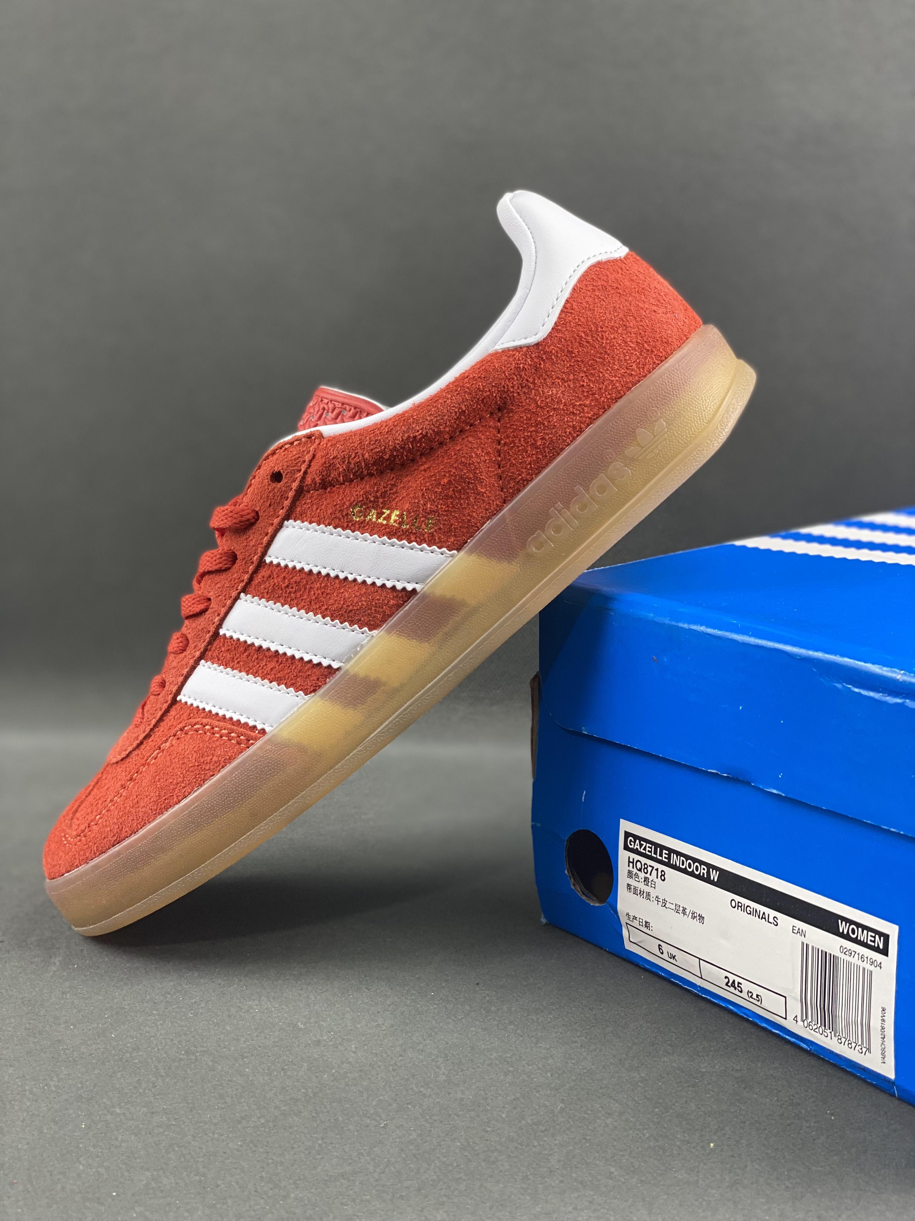 Adidas Originals Gazelle Indoor clover retro non-slip wear-resistant low-cut sneakers Item number: HQ8718 Size: 36-45 (with half size) 9