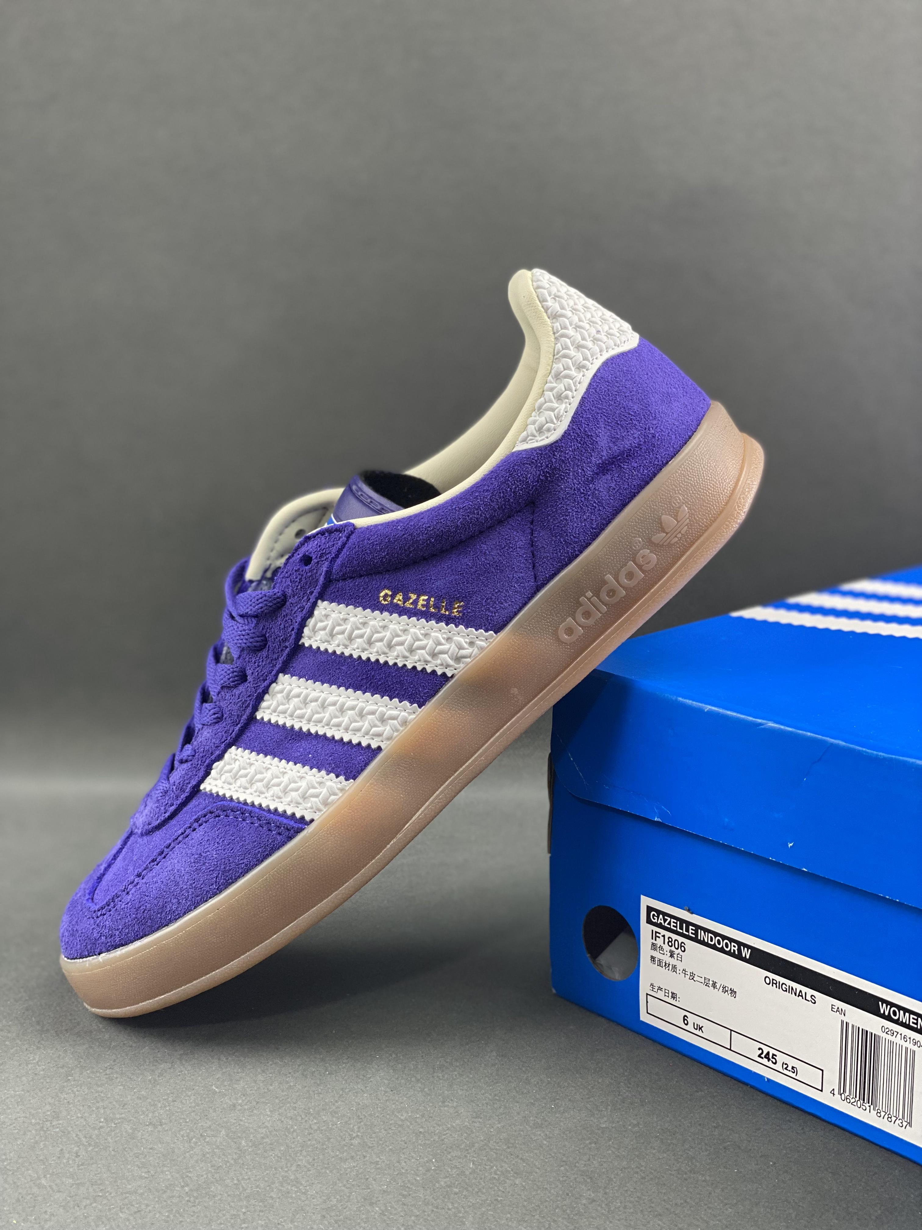 Adidas Originals Gazelle Indoor clover retro non-slip wear-resistant low-cut sneakers Item number: IF1806 Size: 36-45 (with half size) 9