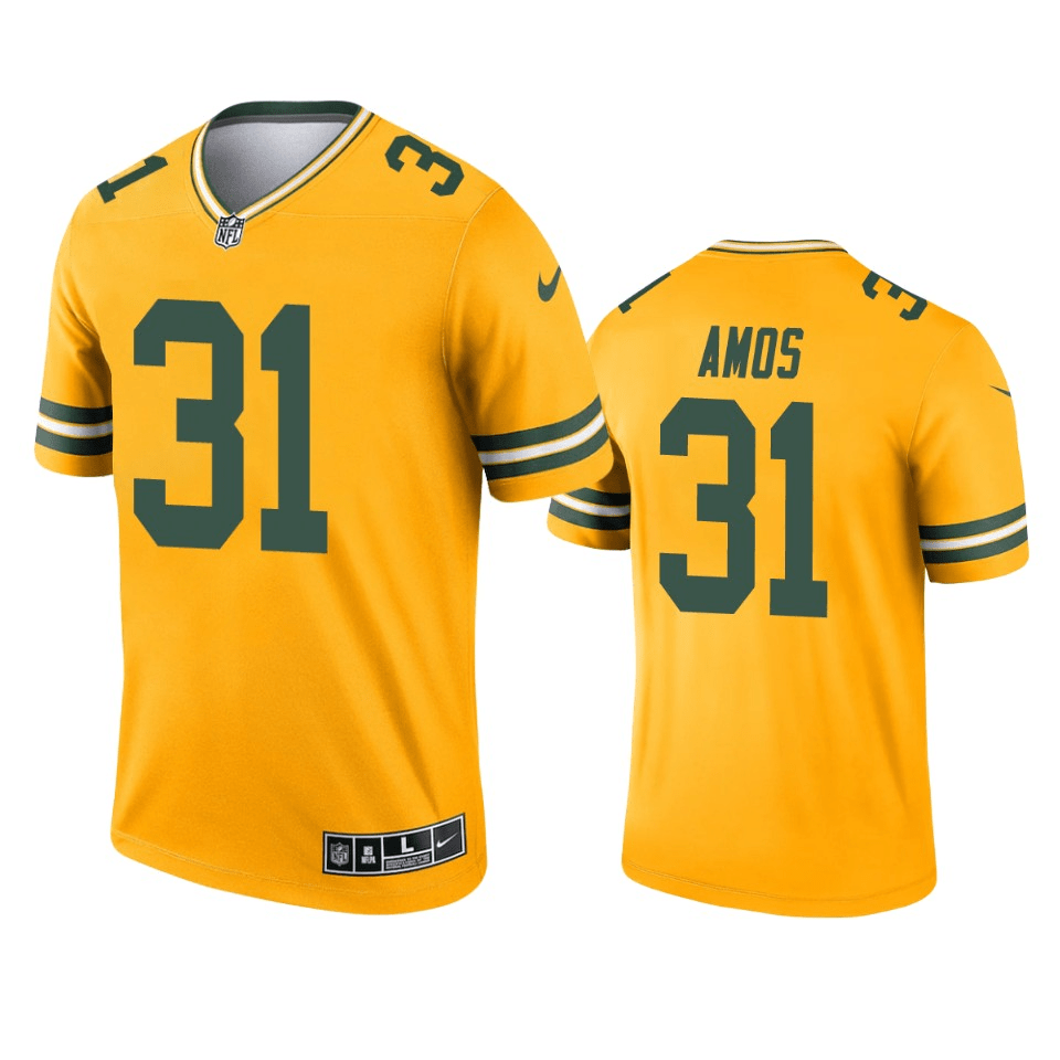 Adrian Amos Green Bay Packers Gold Inverted Legend Jersey