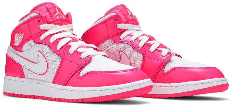 Air Jordan 1 Mid GS Hyper Pink 555112-611  