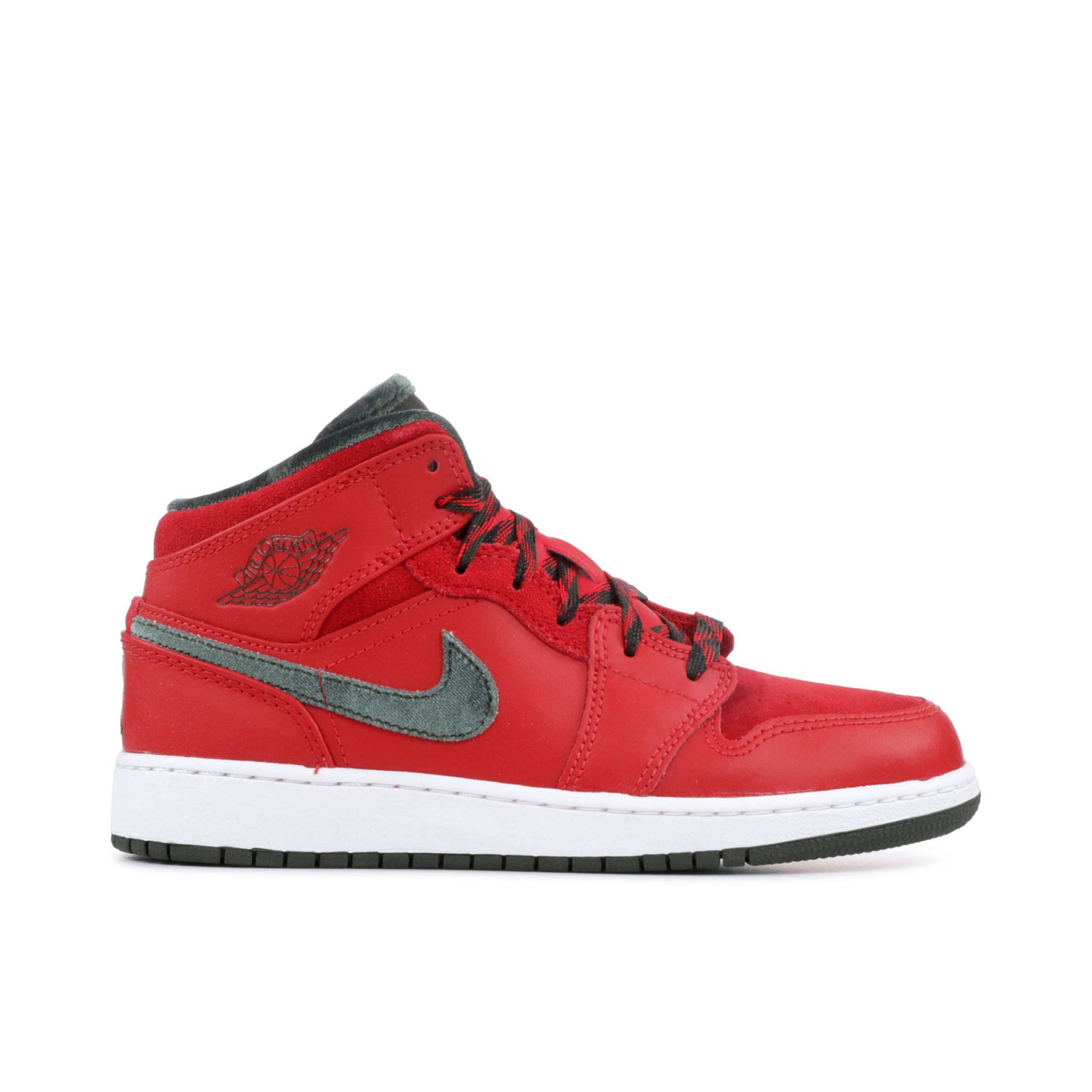 Air Jordan 1 Mid Premium BG Red Dark 619049-631  