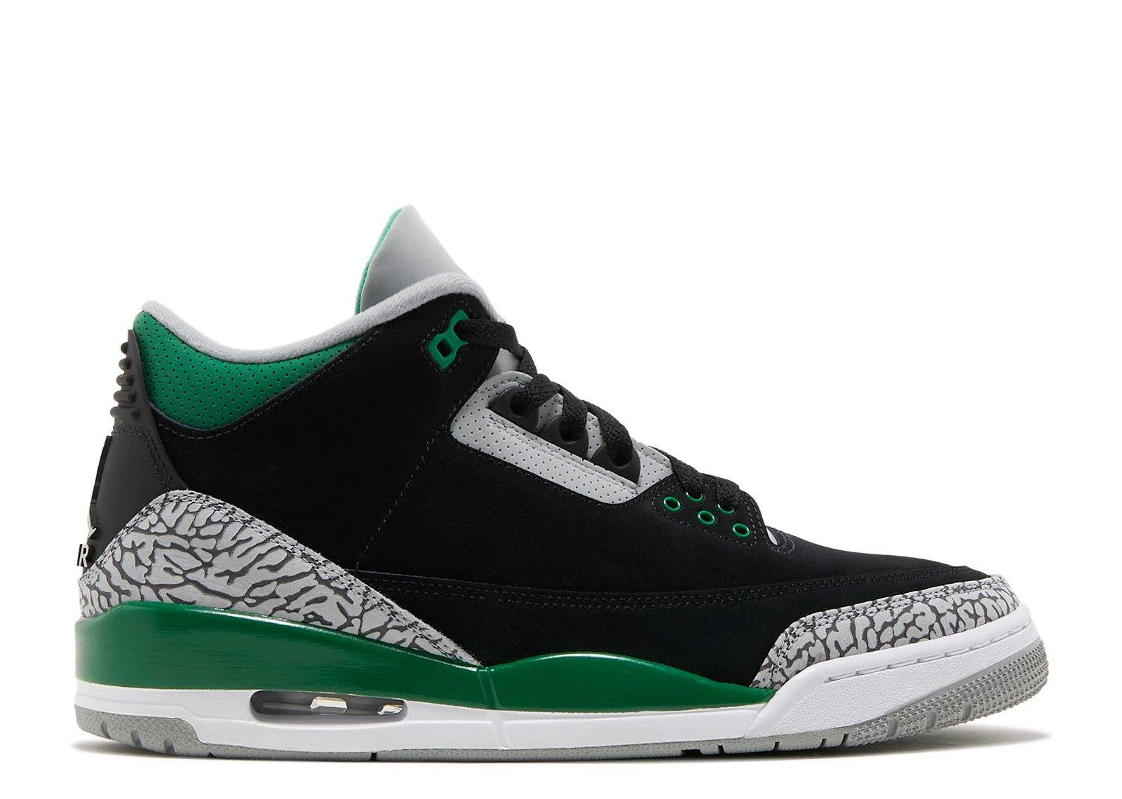 Air Jordan 3 Retro Pine Green Signature Footwear