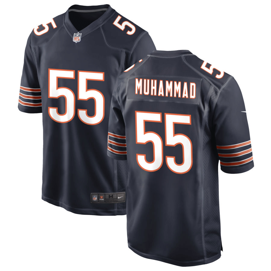 Al-Quadin Muhammad Chicago Bears Navy Game Jersey