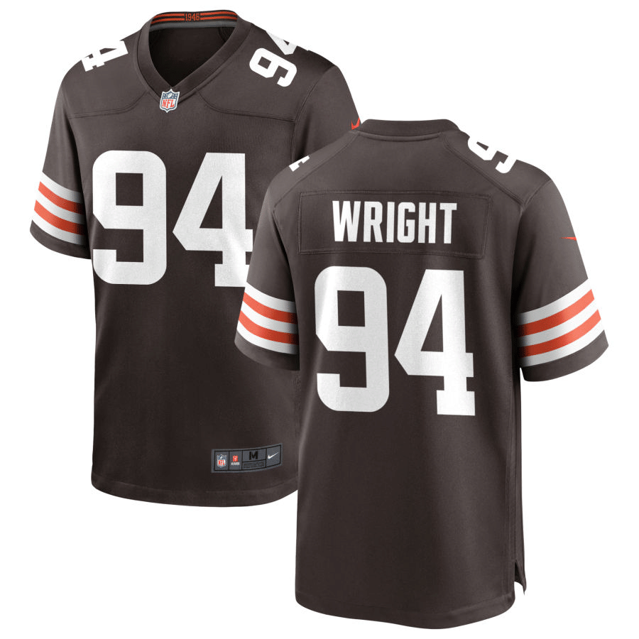 Alex Wright Cleveland Browns 2020 Brown Game Jersey
