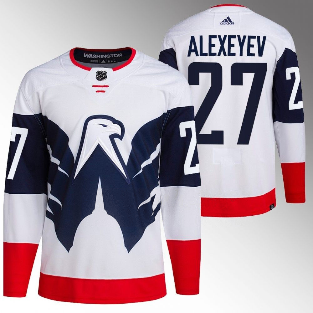 Alexander Alexeyev Washington Capitals 2023 Stadium Series White Player Swingman Jersey