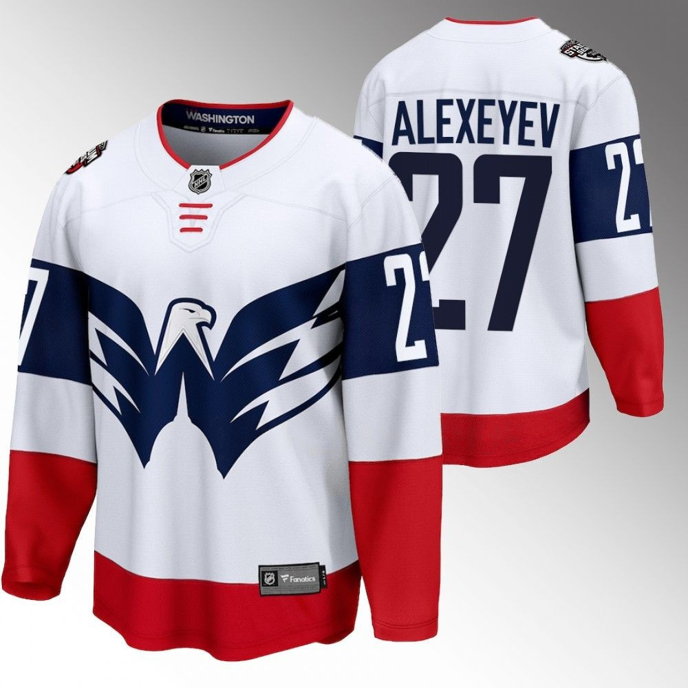 Alexander Alexeyev Washington Capitals 2023 Stadium Series White Player Swingman Jersey