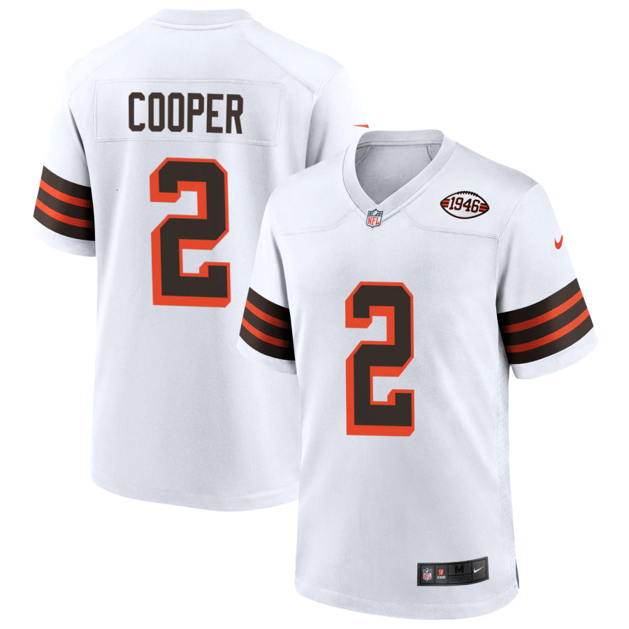 Amari Cooper Cleveland Browns 1946 Alternate White Game Jersey