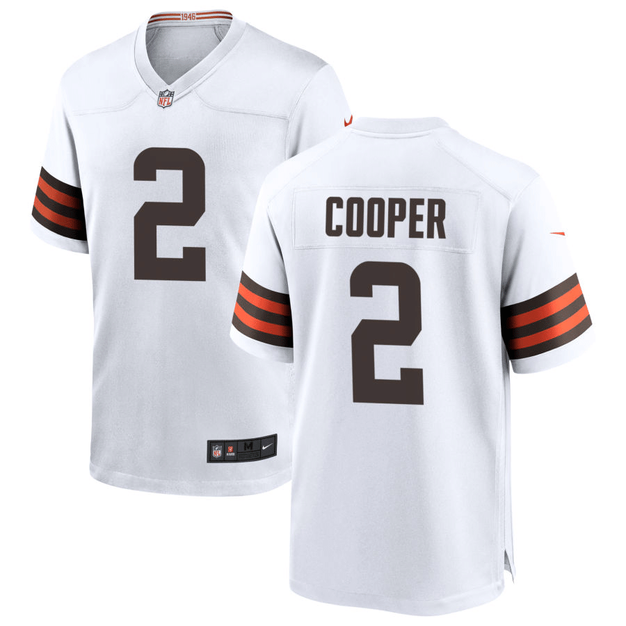 Amari Cooper Cleveland Browns 2020 White Game Jersey