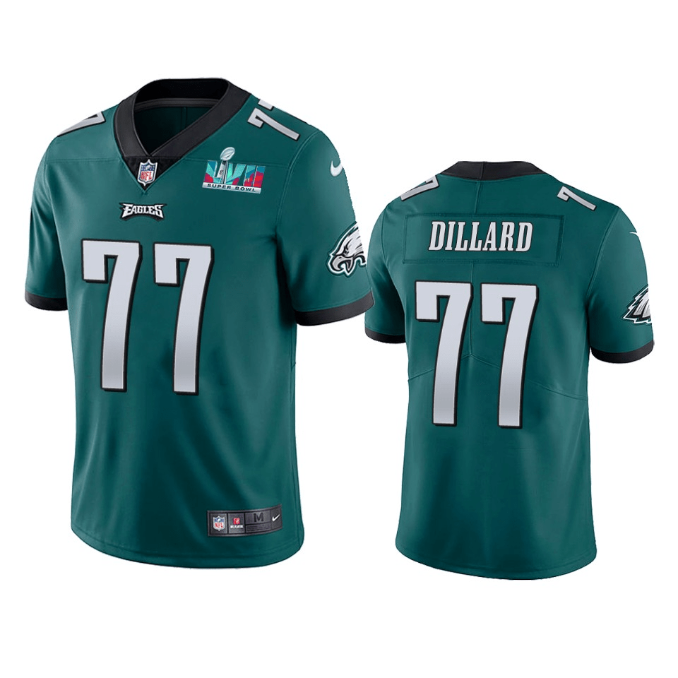 Andre Dillard Philadelphia Eagles Super Bowl LVII Green Vapor Limited Jersey