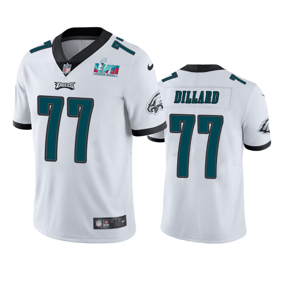 Andre Dillard Philadelphia Eagles Super Bowl LVII White Vapor Limited Jersey