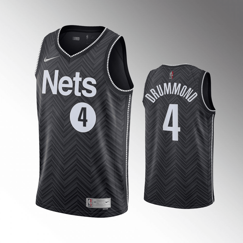 Andre Drummond Brooklyn Nets 2021-22 Earned Edition Black Swingman Jersey
