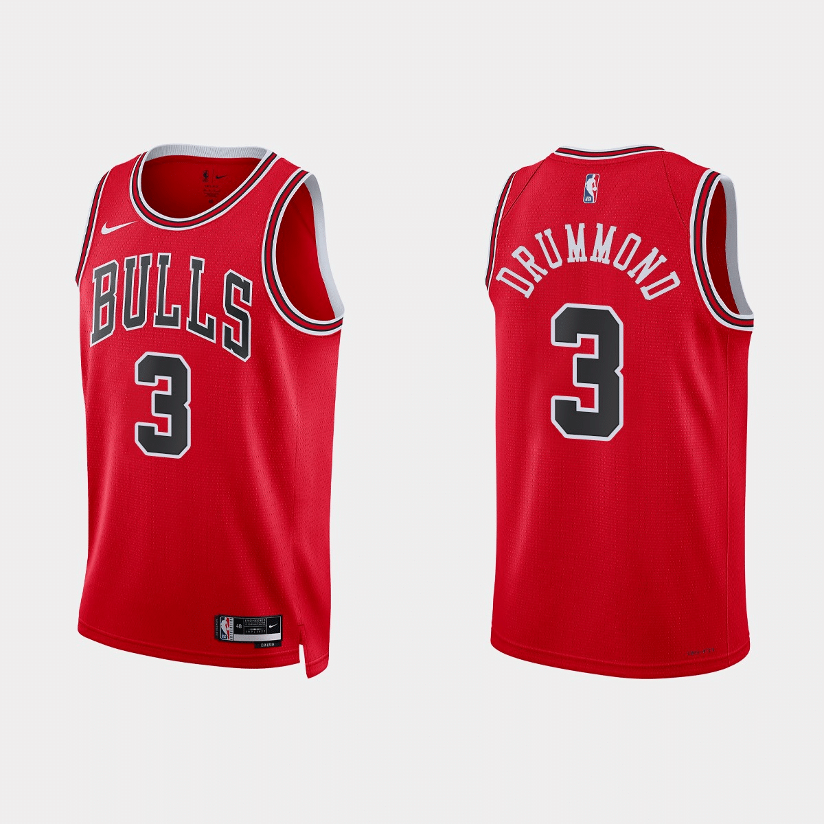 Andre Drummond Chicago Bulls 2022-23 Icon Edition Red Swingman Jersey