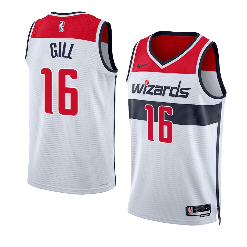 Anthony Gill Washington Wizards 2022-23 Association Edition White Swingman Jersey