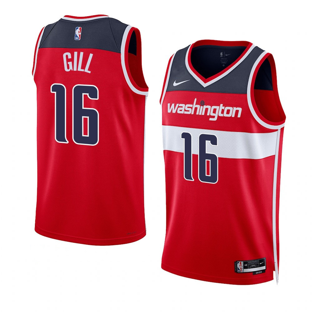Anthony Gill Washington Wizards 2022-23 Icon Edition Red Swingman Jersey