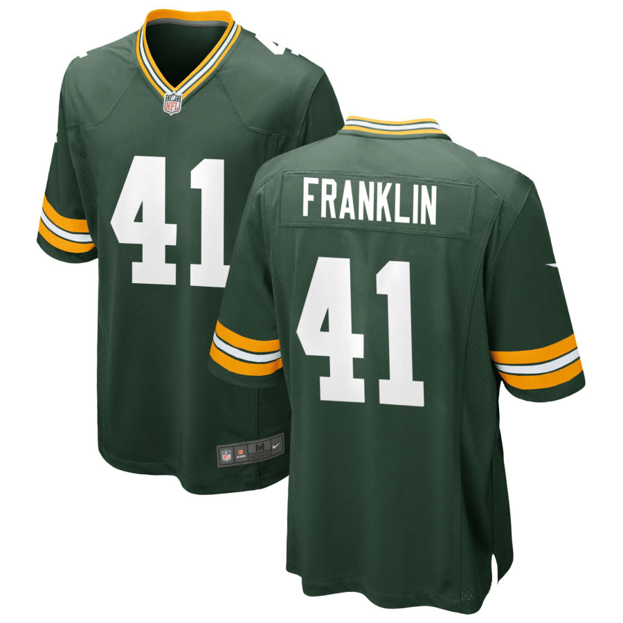 Benjie Franklin Green Bay Packers Green Game Jersey