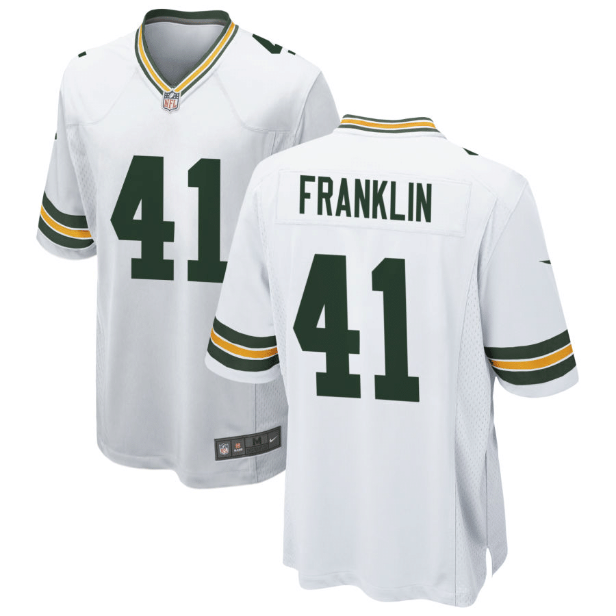Benjie Franklin Green Bay Packers White Game Jersey