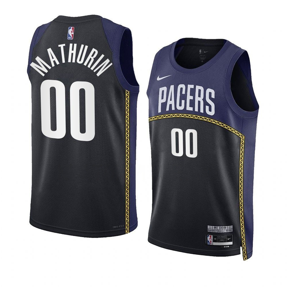 Bennedict Mathurin Indiana Pacers 2022-23 City Edition Blue Swingman Jersey