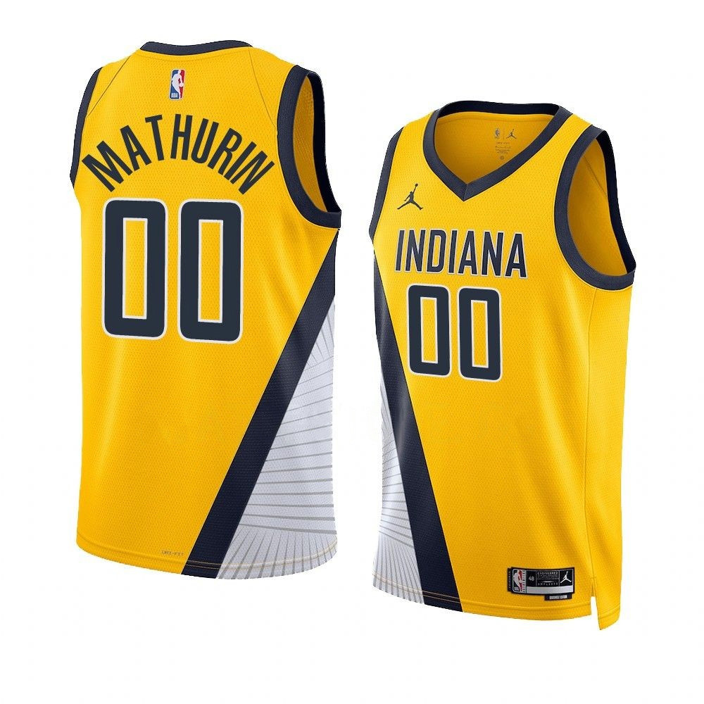 Bennedict Mathurin Indiana Pacers 2022-23 Statement Edition Gold Swingman Jersey