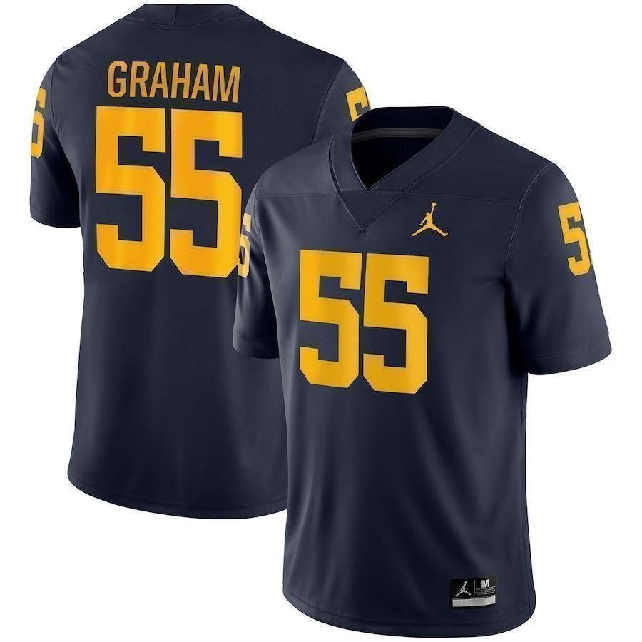 Brandon Graham Michigan Wolverines Football Jersey - Navy