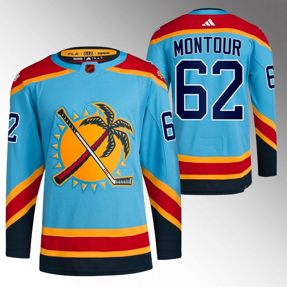 Brandon Montour Florida Panthers 2022 Reverse Retro Blue Player Swingman Jersey