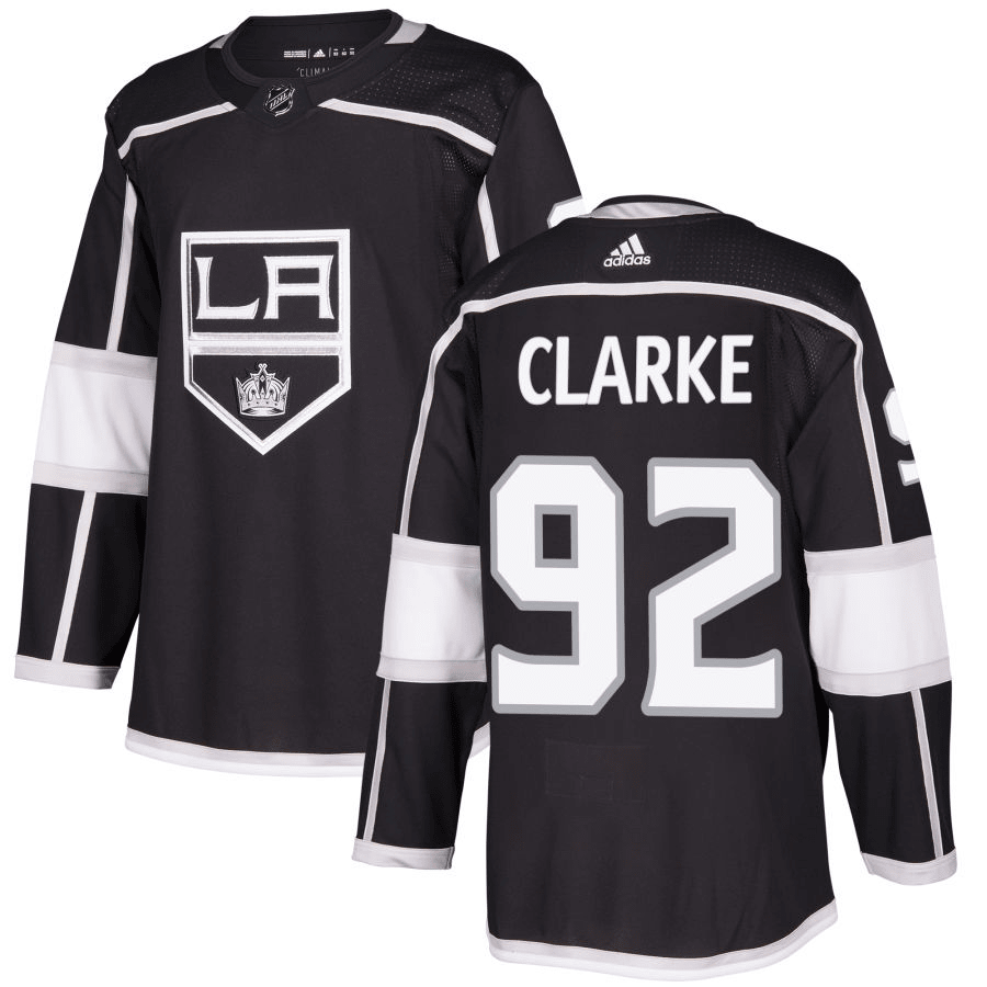 Brandt Clarke Los Angeles Kings Black Player Swingman Jersey