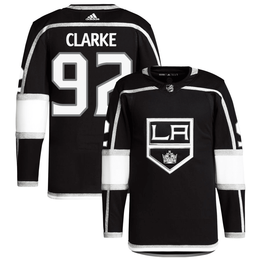 Brandt Clarke Los Angeles Kings Home Black Player Swingman Jersey