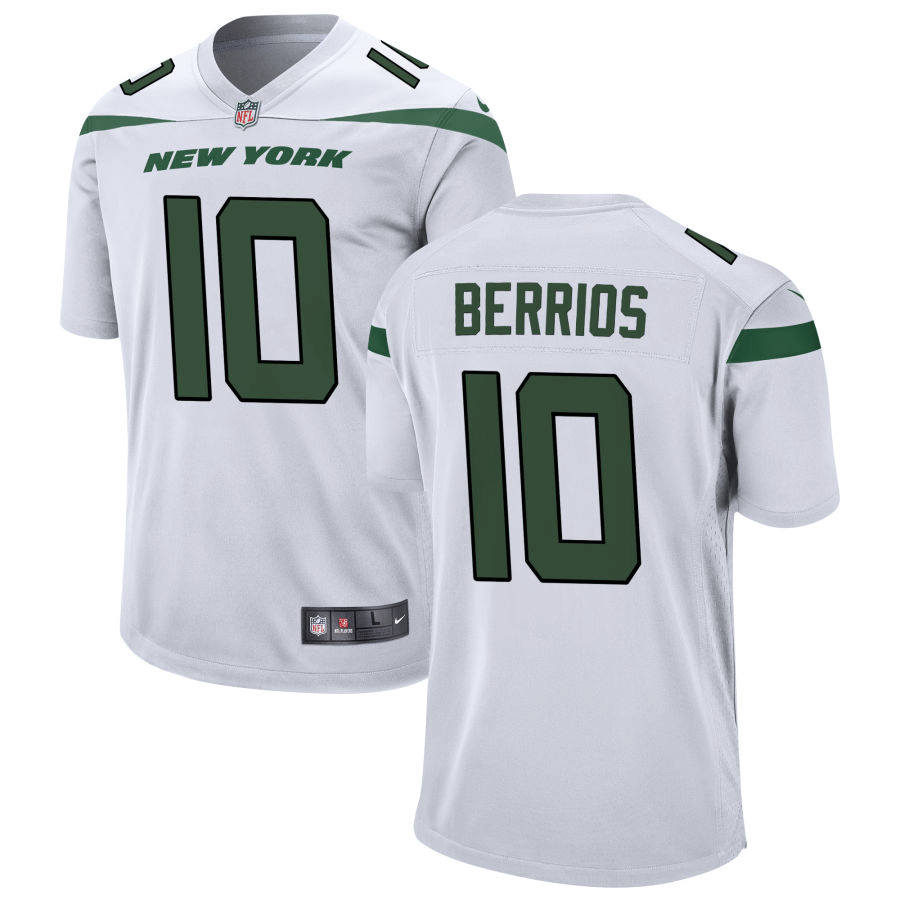 Braxton Berrios New York Jets White Game Jersey