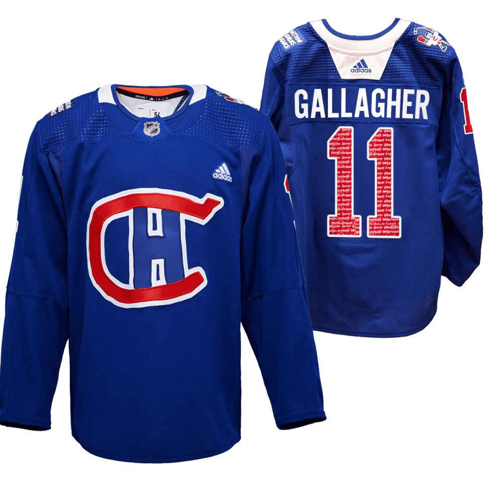 Brendan Gallagher Montreal Canadiens RadioTeleDON Royal Player Swingman Jersey