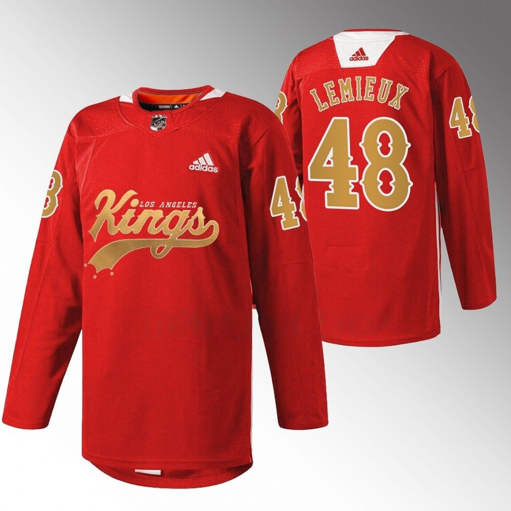 Brendan Lemieux LA Los Angeles Kings 2022 Cherry Warm Up Red Player Swingman Jersey