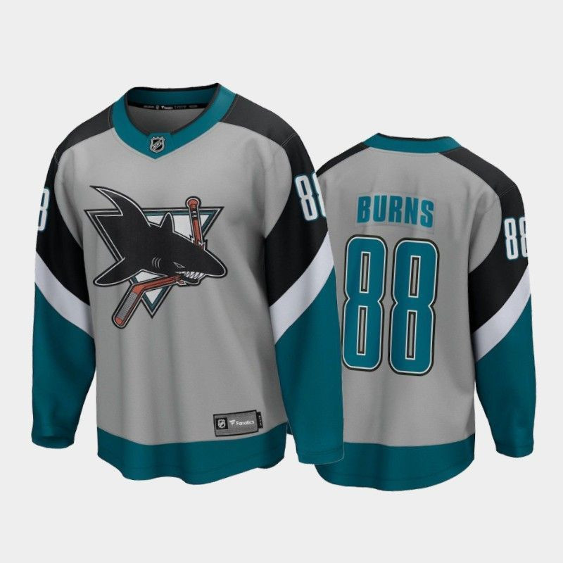 Brent Burns San Jose Sharks 2021 Reverse Retro Player Swingman Jersey