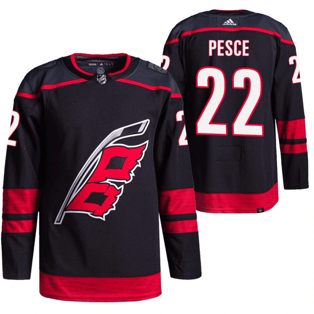 Brett Pesce Carolina Hurricanes 2021-22 Alternate Black Player Swingman Jersey