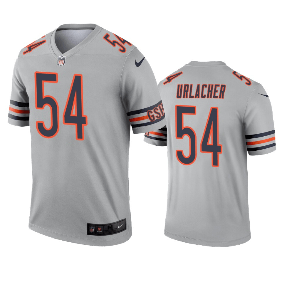 Brian Urlacher Chicago Bears Inverted Legend Silver Game Jersey