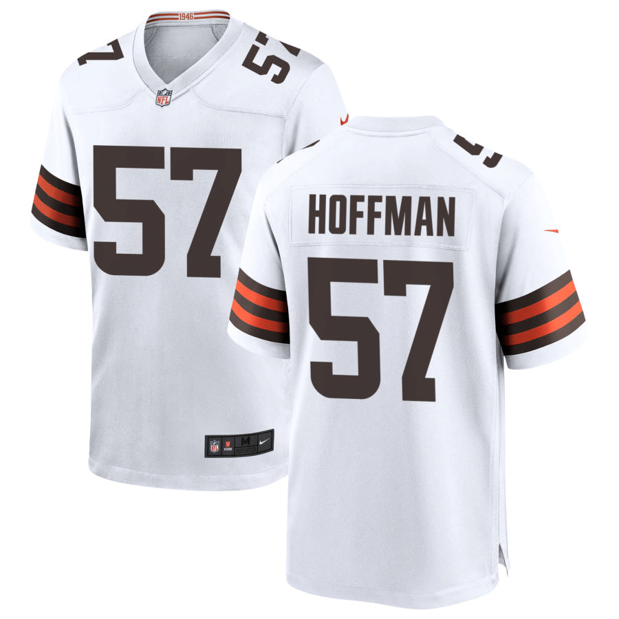 Brock Hoffman Cleveland Browns 2020 White Game Jersey