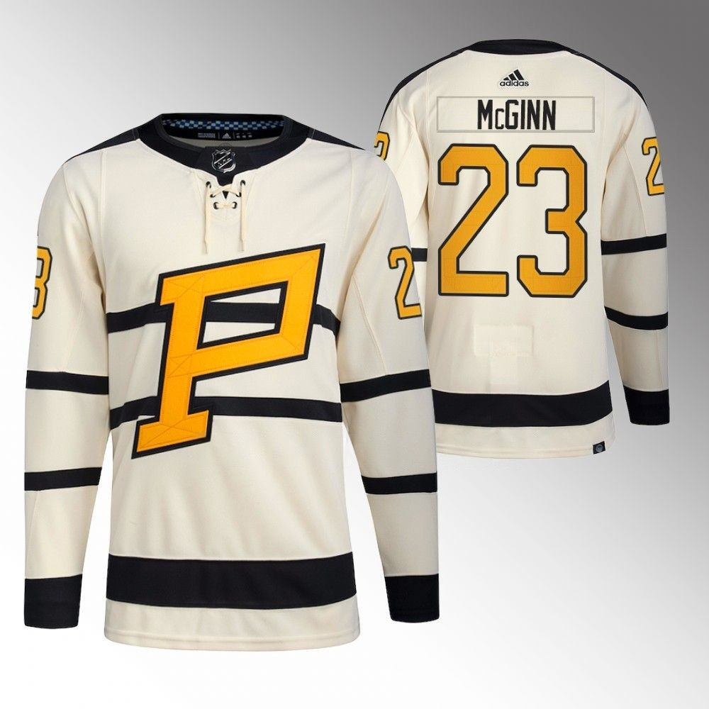 Brock McGinn Pittsburgh Penguins 2023 Winter Classic Cream Player Swingman Jersey