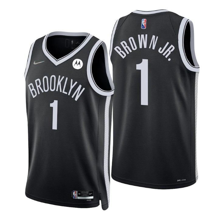 Bruce Brown Jr. Brooklyn Nets 2021-22 Icon Black Swingman Jersey