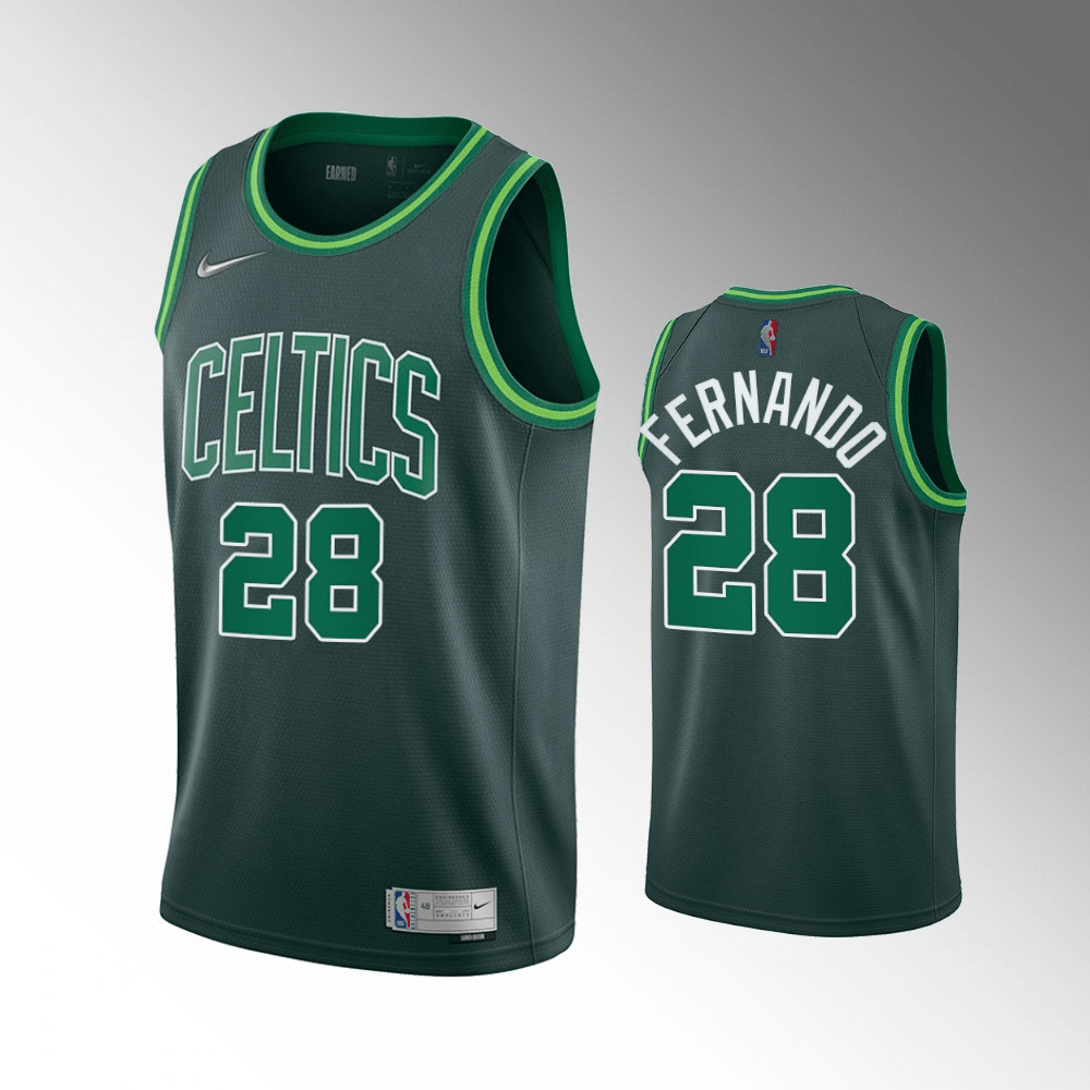 Bruno Fernando Boston Celtics 2021-22 Earned Edition Green Swingman Jersey