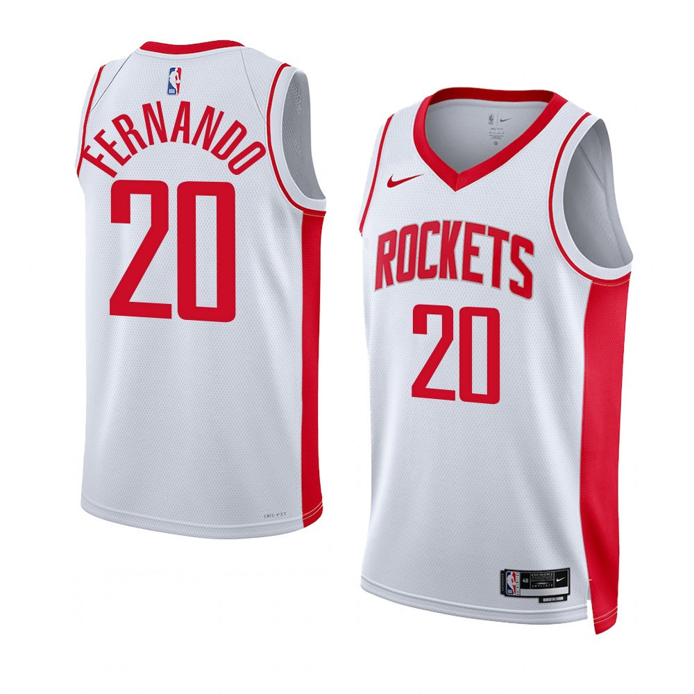 Bruno Fernando Houston Rockets 2022-23 Association Edition White Swingman Jersey