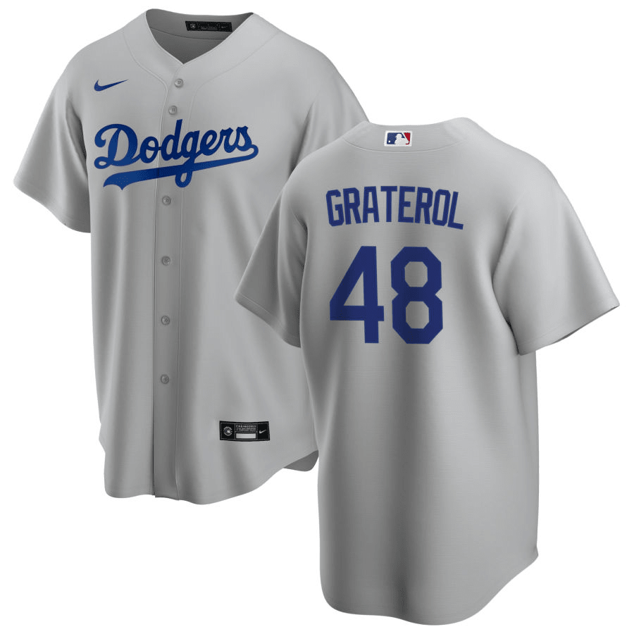Brusdar Graterol Los Angeles Dodgers Alternate Gray Baseball Player Jersey