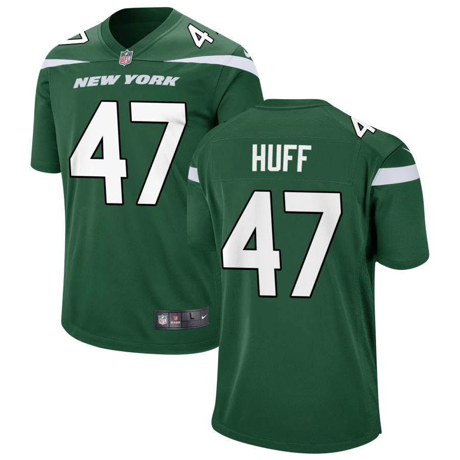 Bryce Huff New York Jets Green Game Jersey