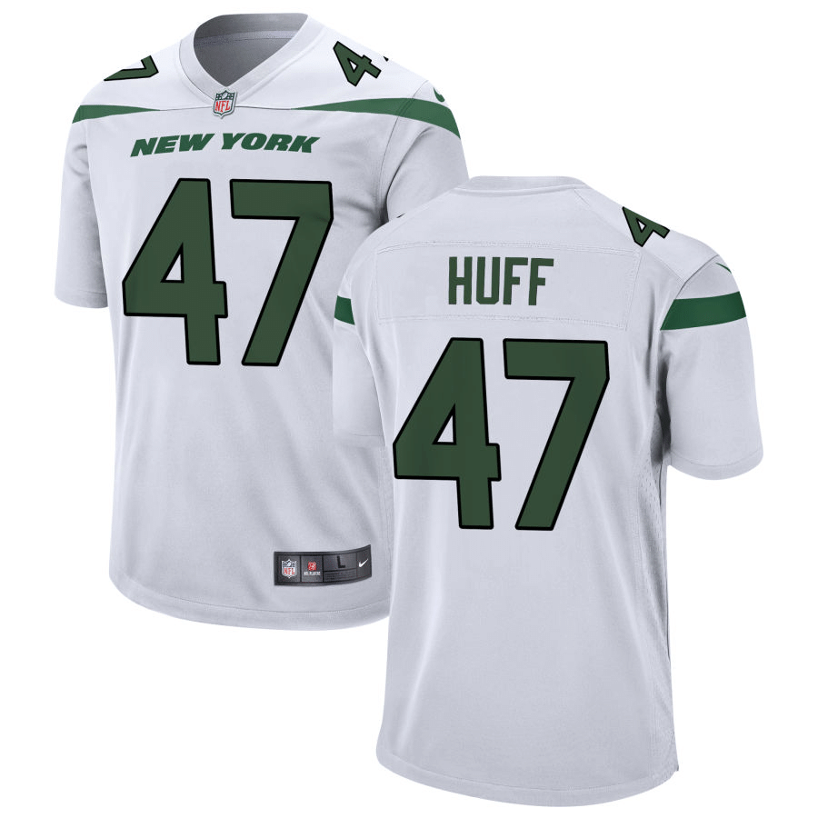 Bryce Huff New York Jets White Game Jersey