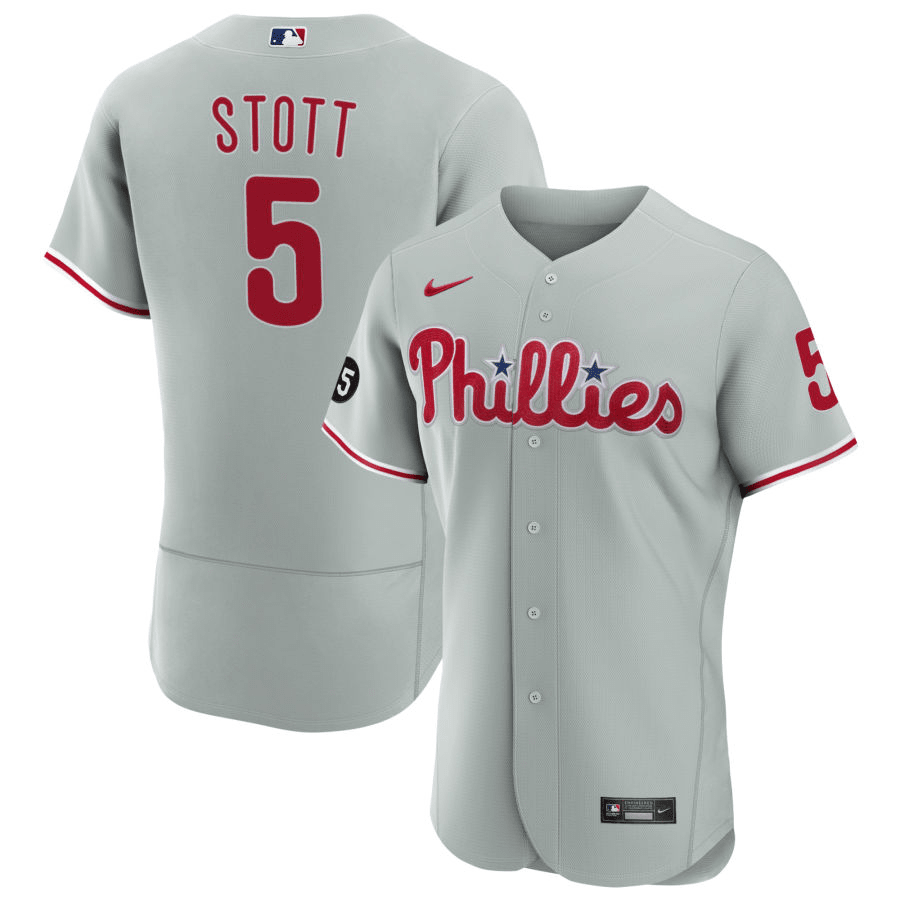 Bryson Stott Philadelphia Phillies Road Gray Baseball Player Jersey