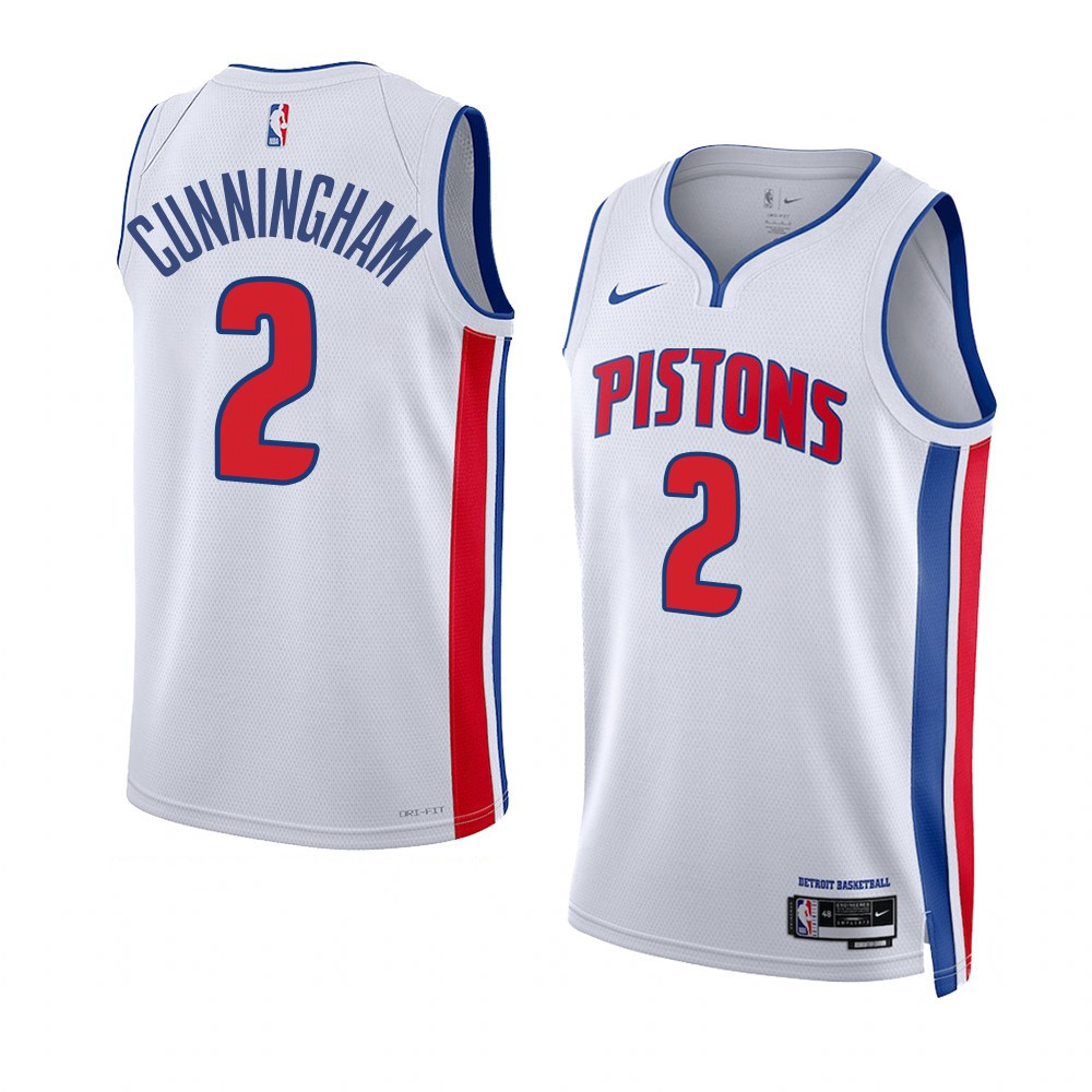 Cade Cunningham Detroit Pistons 2022-23 Association Edition White Swingman Jersey