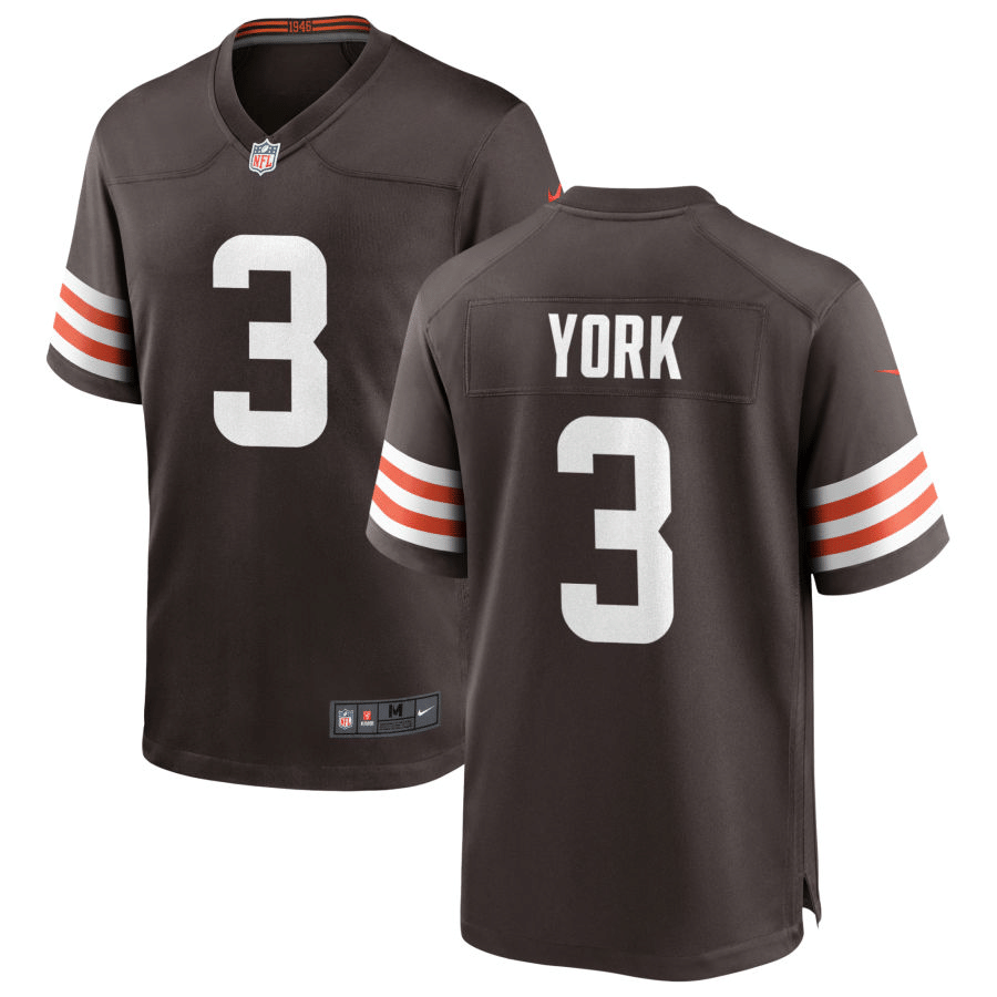 Cade York Cleveland Browns 2020 Brown Game Jersey