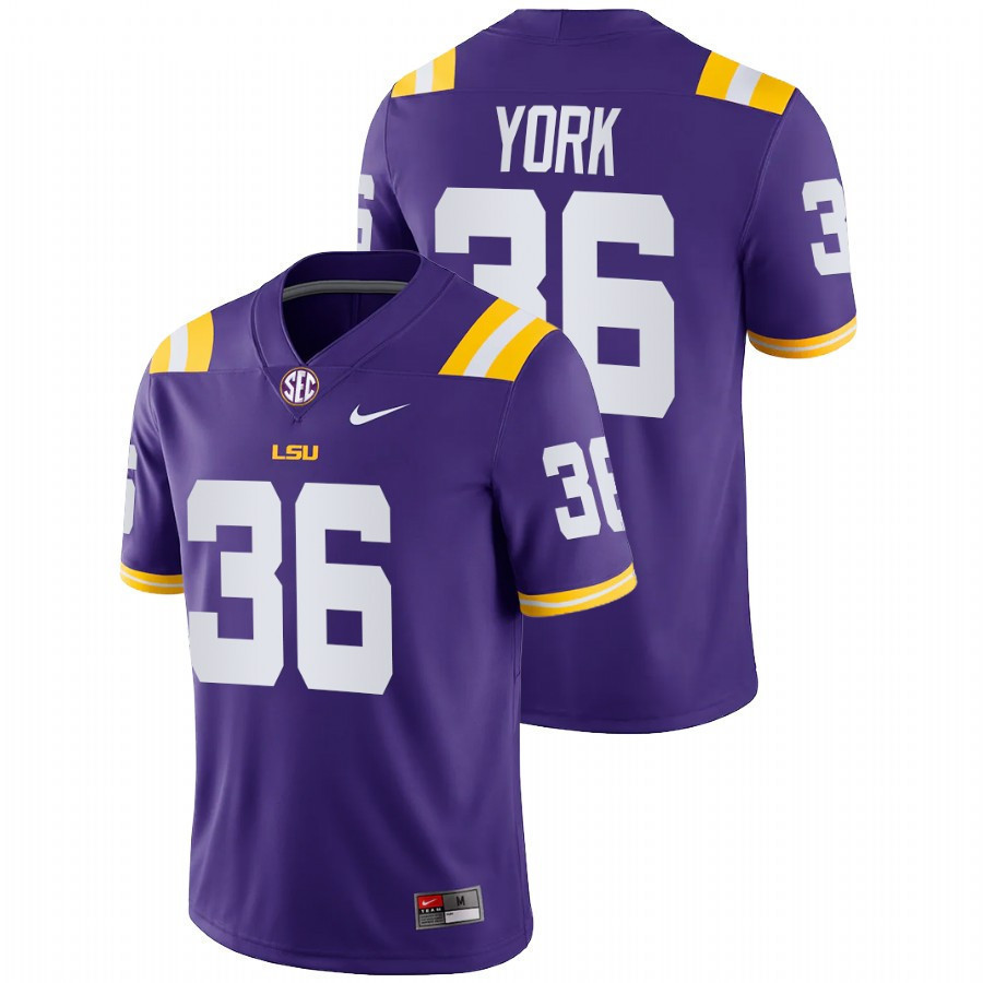 Cade York LSU Tigers Football Jersey