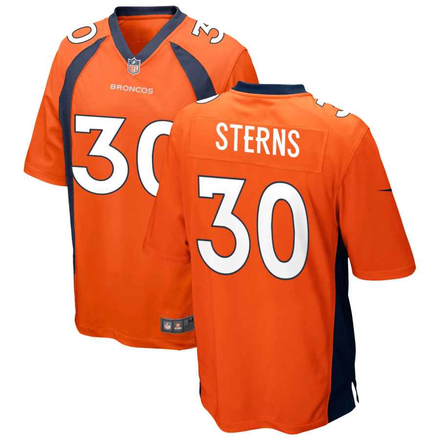 Caden Sterns Denver Broncos 2020 Orange Game Jersey