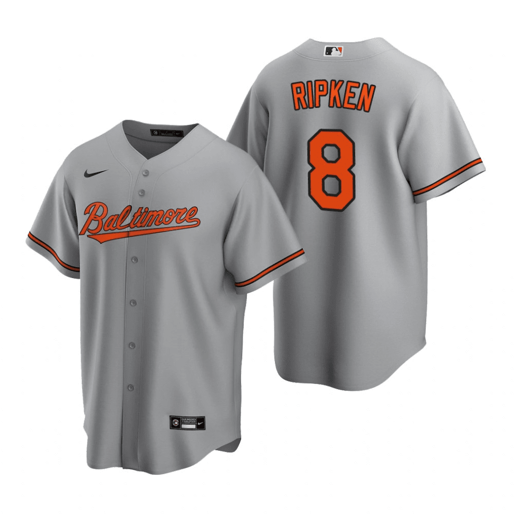 Cal Ripken Jr. Baltimore Orioles Road Gray Baseball Player Jersey