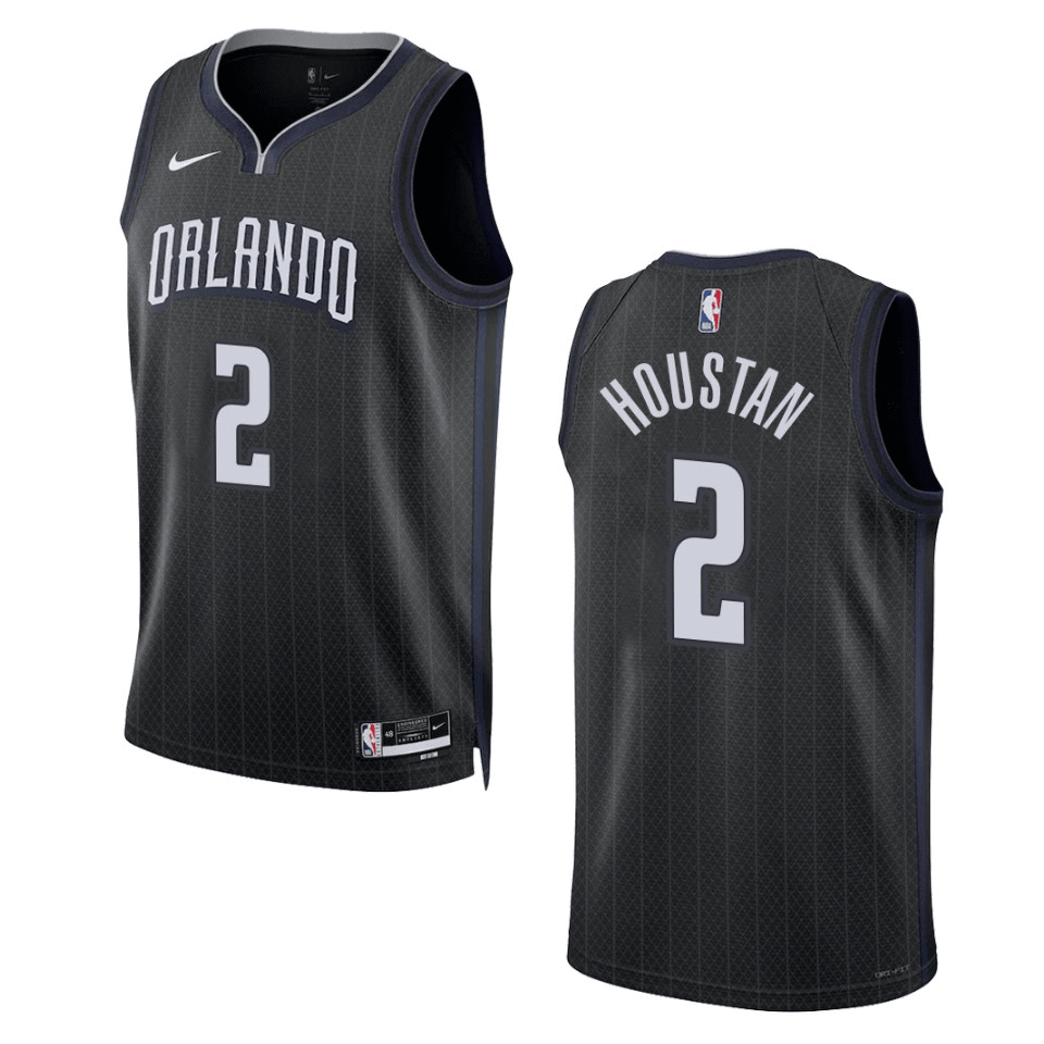 Caleb Houstan Orlando Magic 2022-23 City Edition Black Swingman Jersey