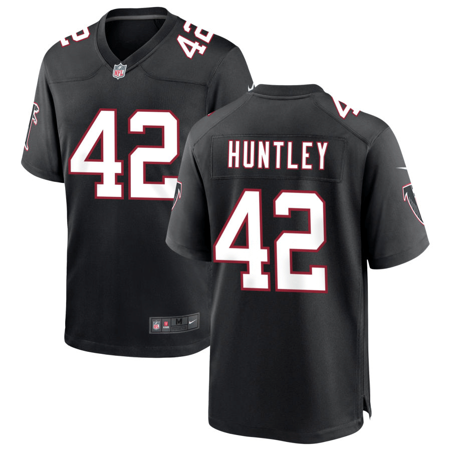 Caleb Huntley Atlanta Falcons Throwback Black Game Jersey