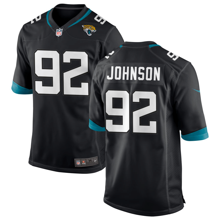 Caleb Johnson Jacksonville Jaguars Black Game Jersey